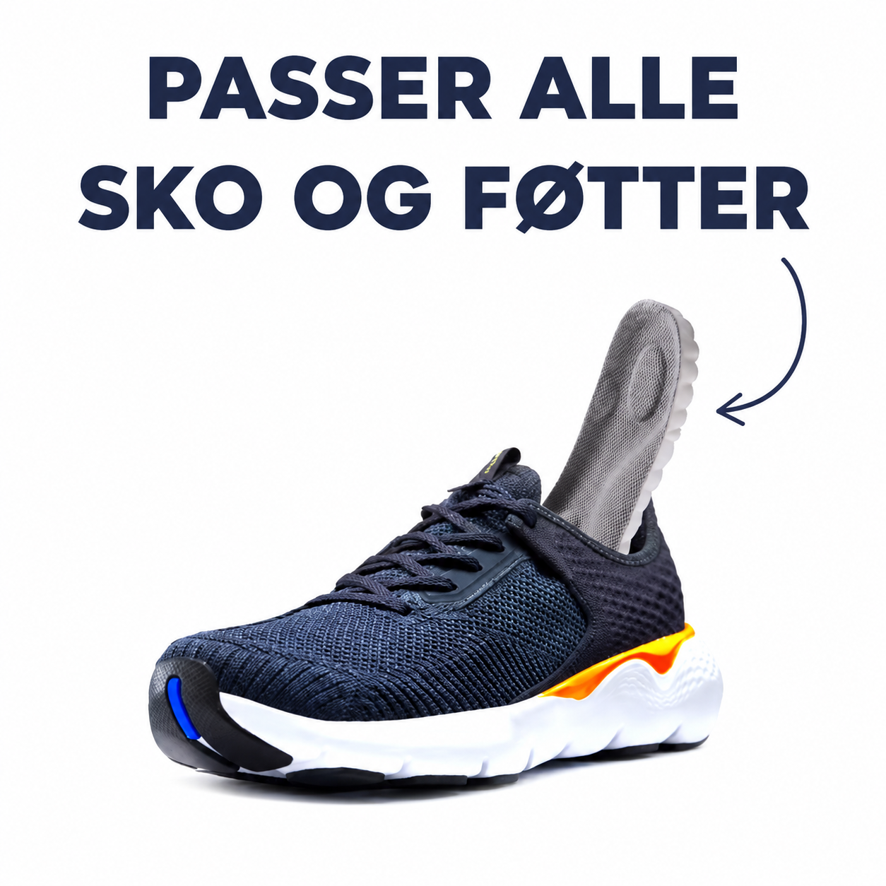 OrtoFlex 4D skoinnlegg for hælspore og fotvondt