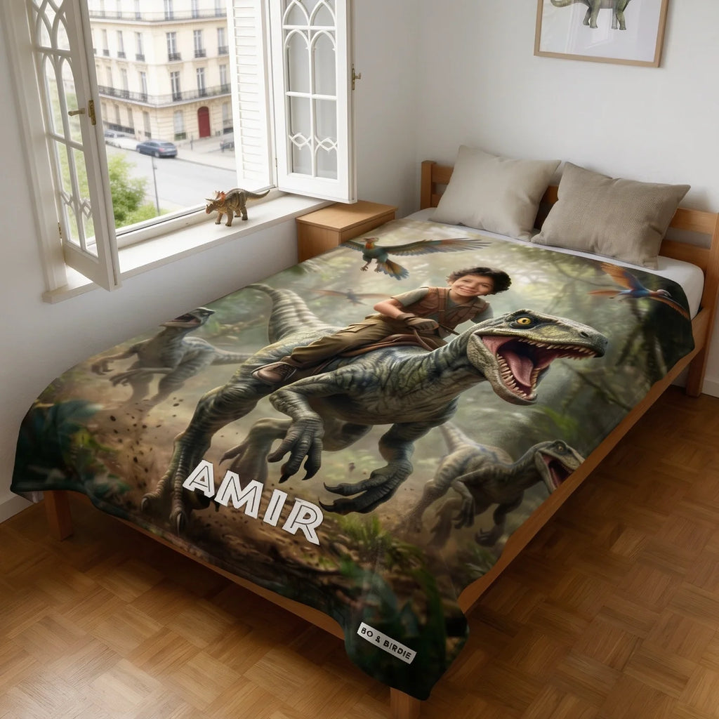 Personalisierte Decke "Dino"