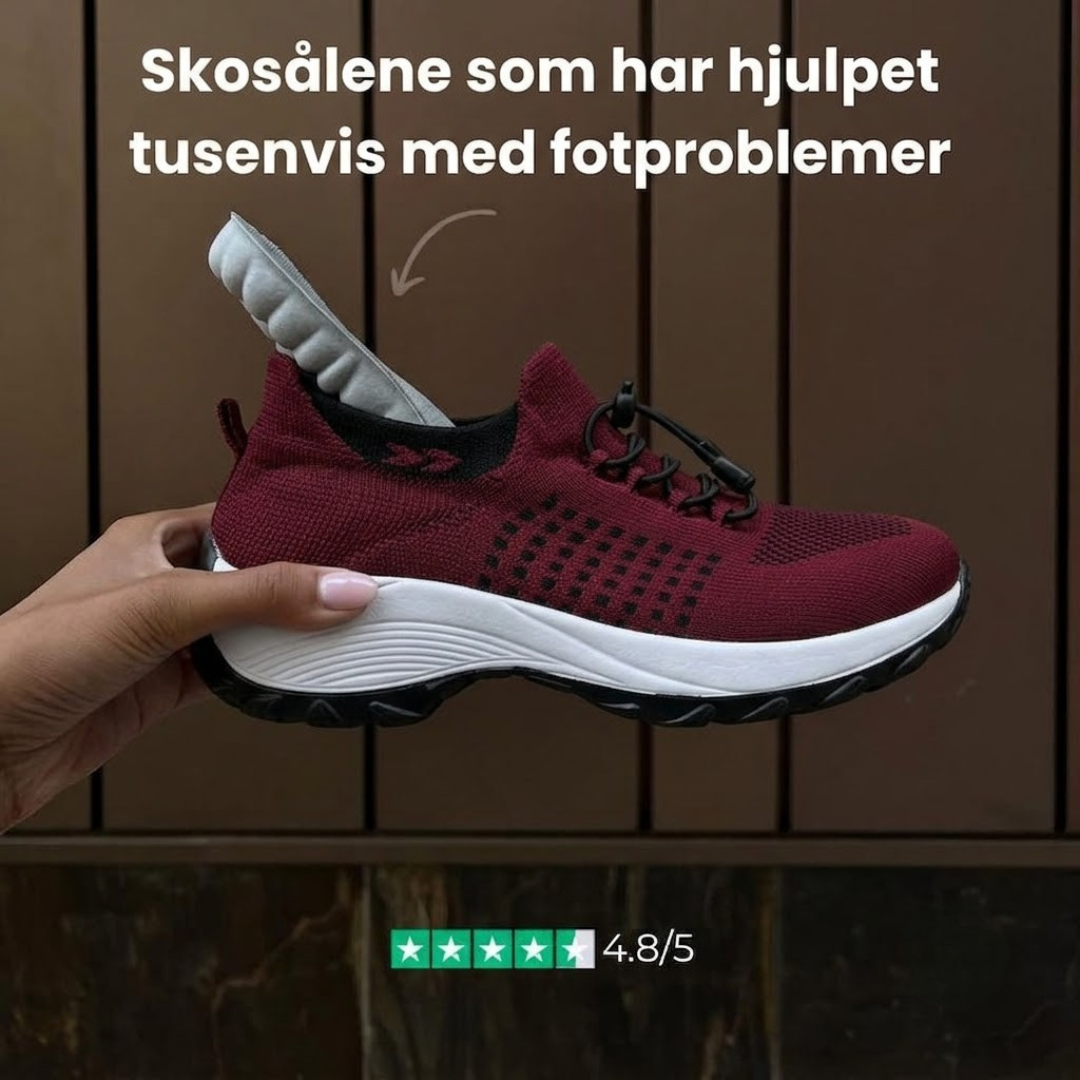 OrtoFlex 4D skoinnlegg for hælspore og fotvondt
